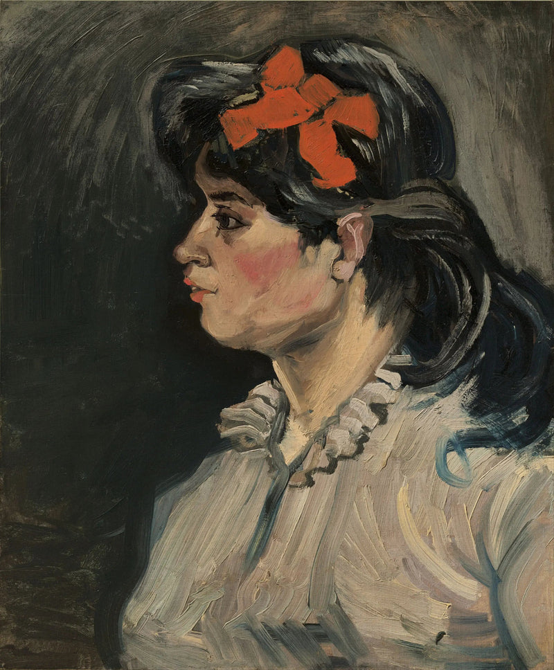 Donna con un nastro rosso - Vincent van Gogh