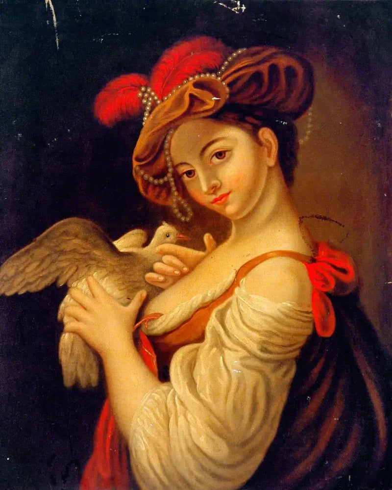 Donna con una colomba - Louis Jean François Lagrenée