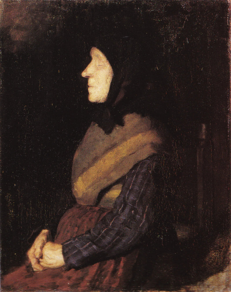 Donna cieca, asino blu (Ane Christense Nielsdatter) - Anna Ancher