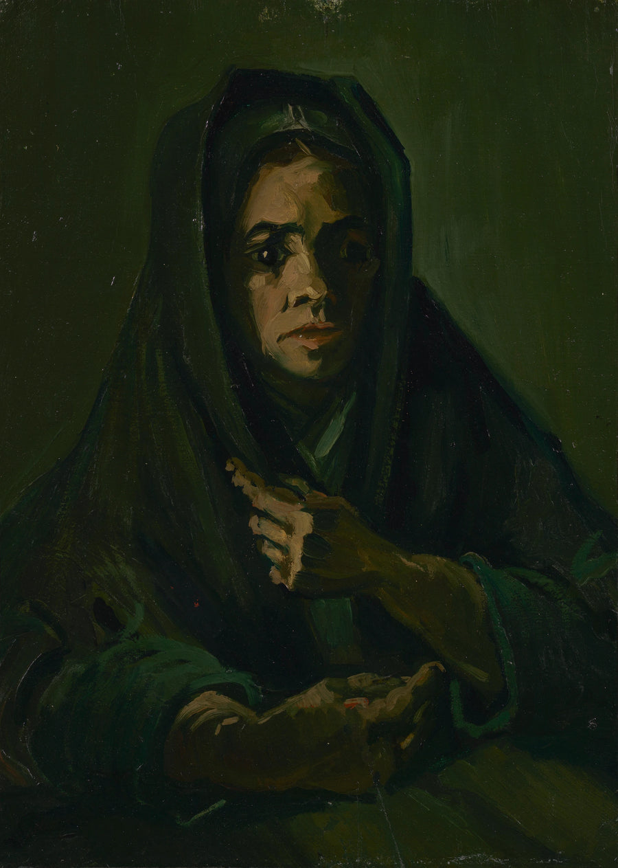 Donna con scialle da lutto - Vincent van Gogh