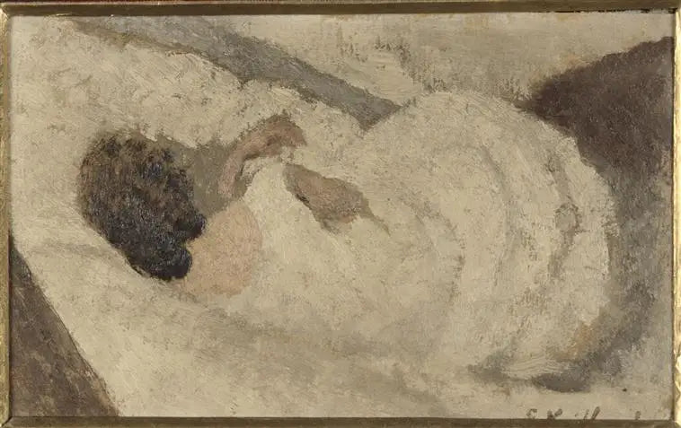 Donna sdraiata di schiena - Édouard Vuillard