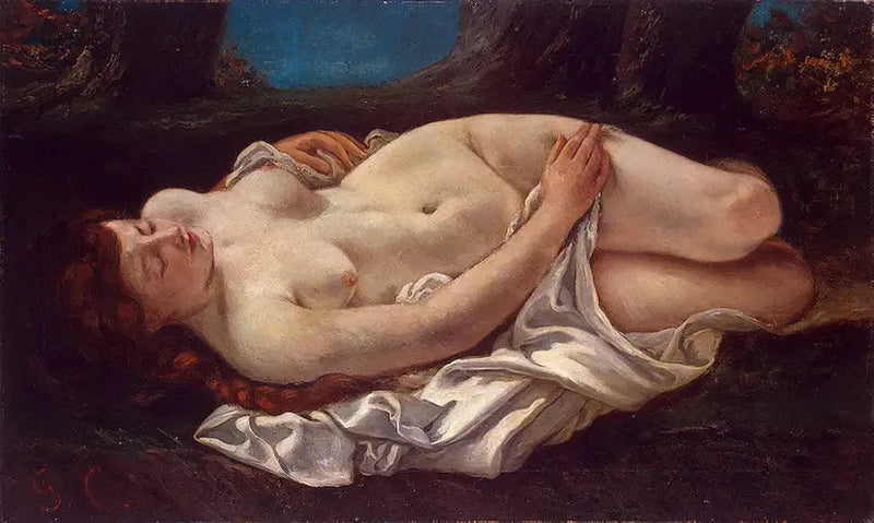 Donna sdraiata - Gustave Courbet