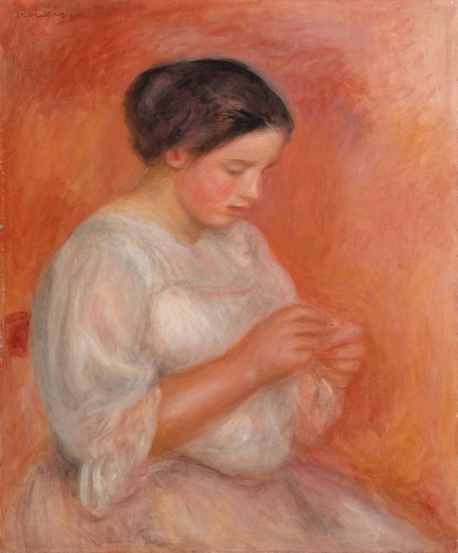 Donna che cuce - Pierre-Auguste Renoir