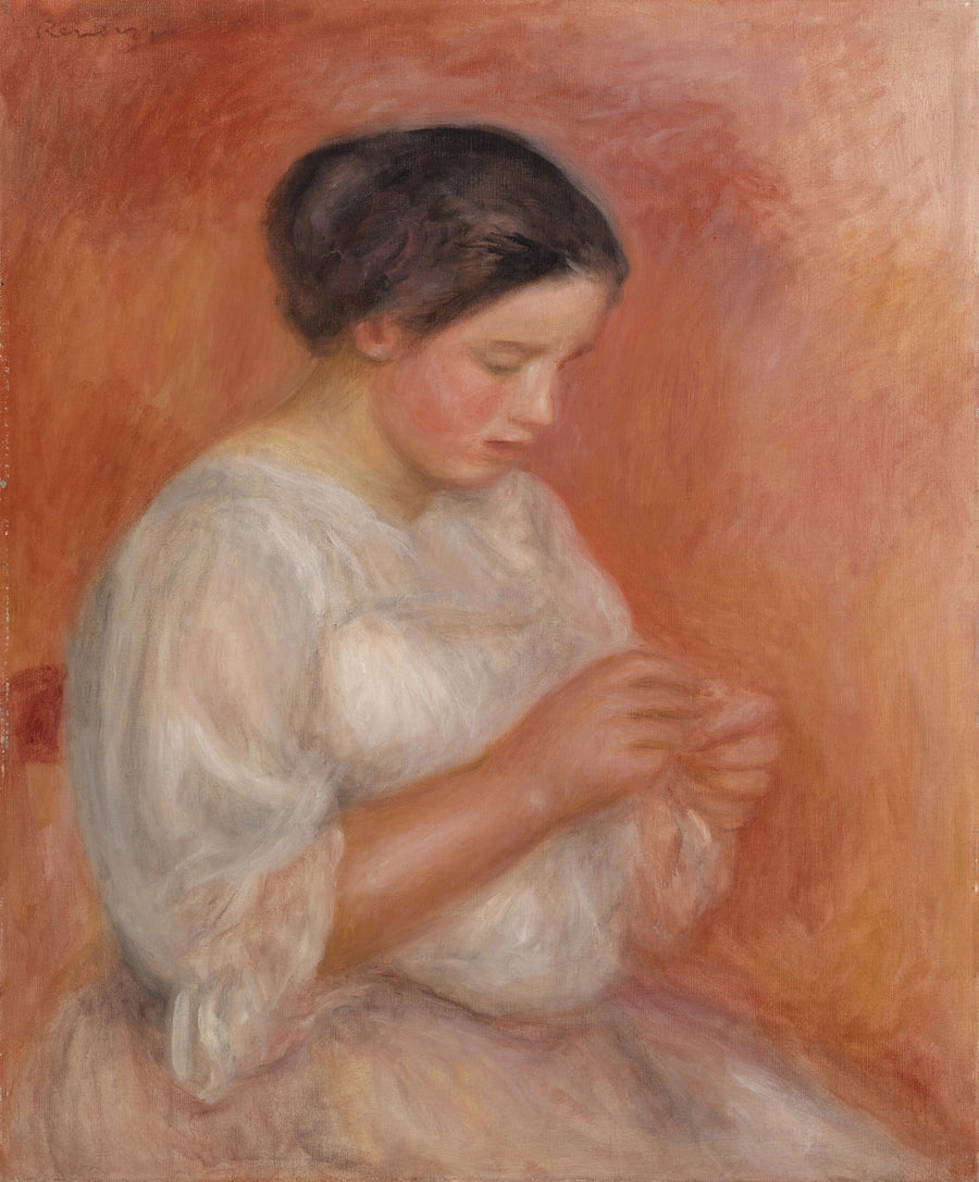 Donna che cuce - Pierre-Auguste Renoir