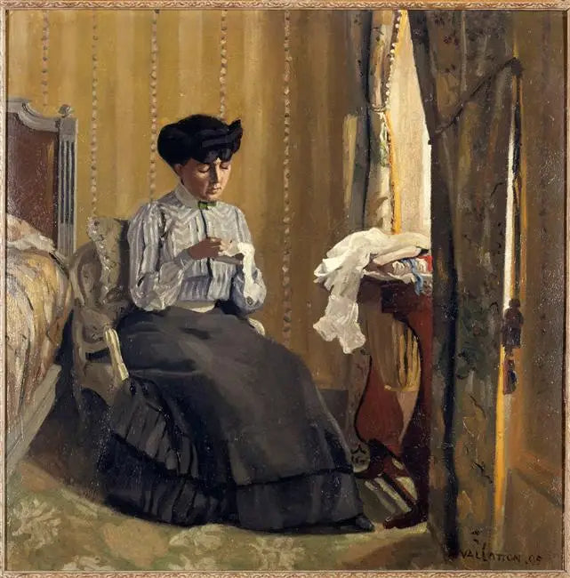 Donna che cucina in un interno - Félix Vallotton