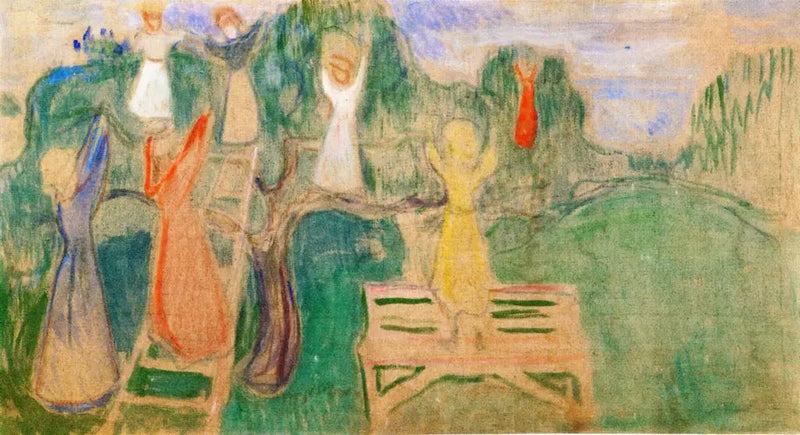 Donna che raccoglie frutti - Edvard Munch