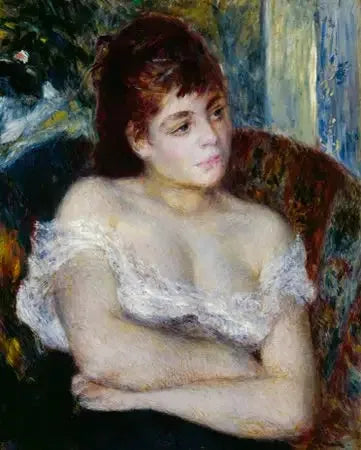 Donna in una poltrona - Pierre-Auguste Renoir