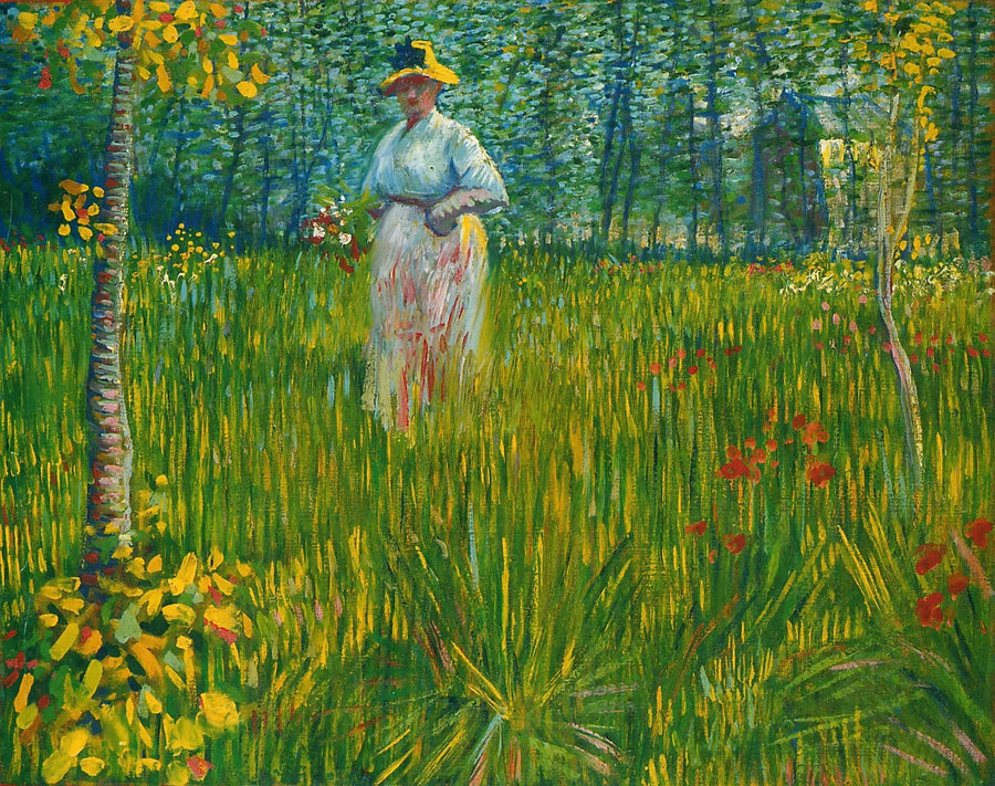 Donna in un giardino - Vincent van Gogh