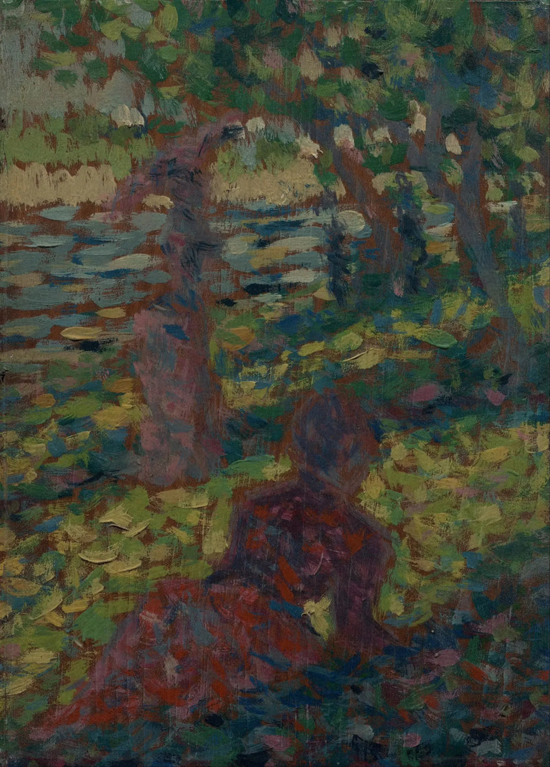 Donna in un parco - Georges Seurat