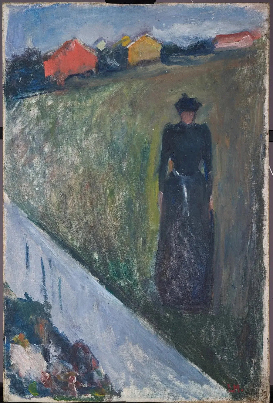 Donna in un paesaggio serale - Edvard Munch