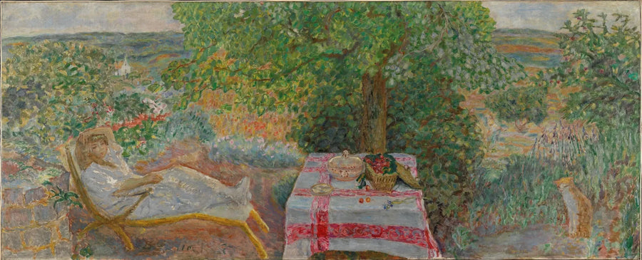 Donna in un paesaggio - Pierre Bonnard