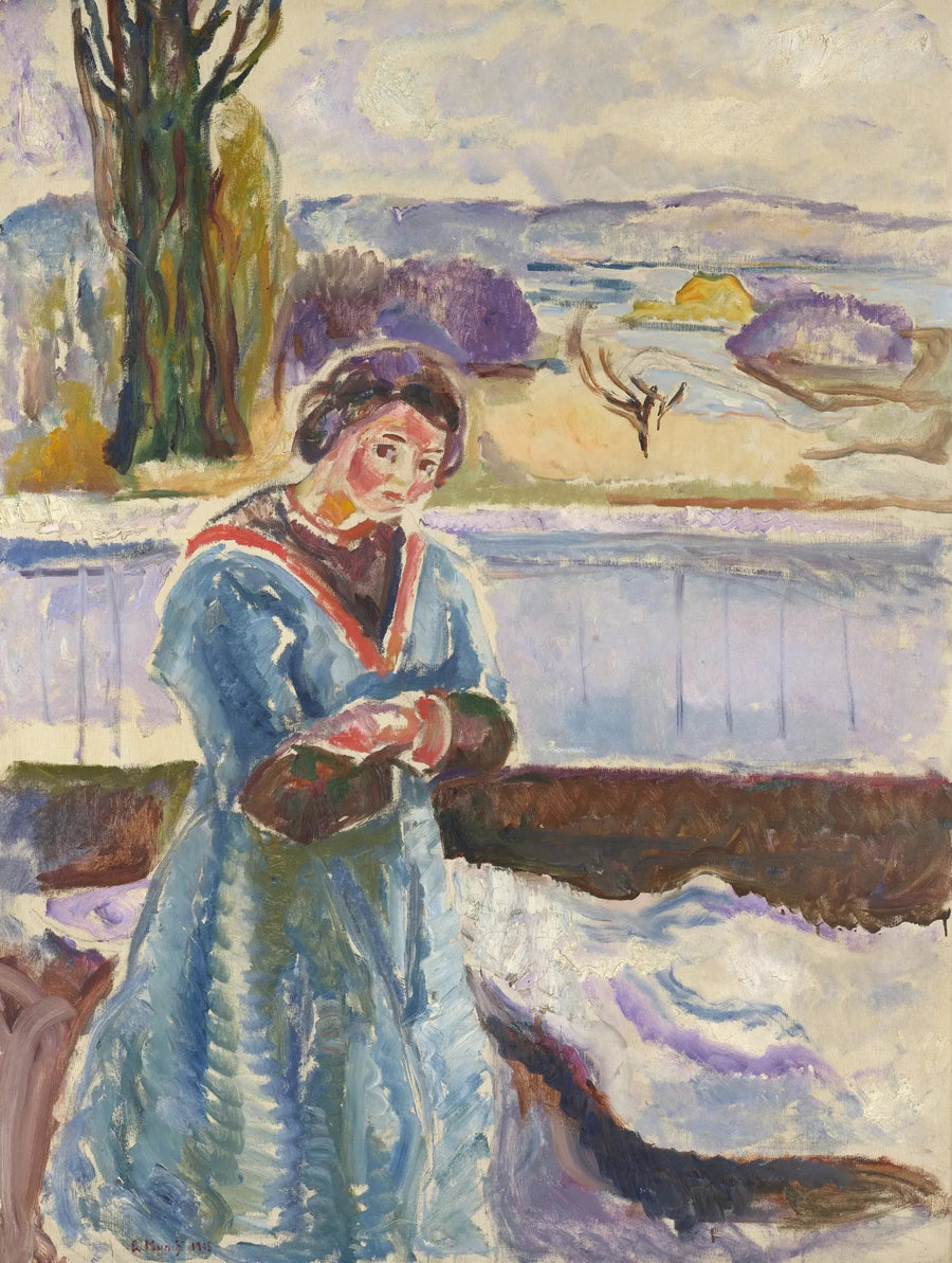 Donna in piedi con le braccia incrociate - Edvard Munch