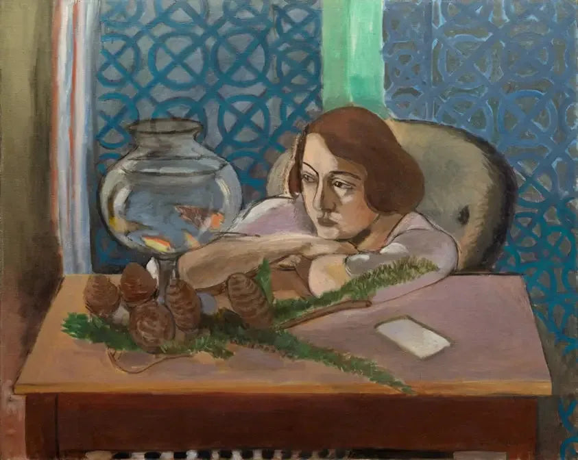Donna davanti a un acquario - Henri Matisse