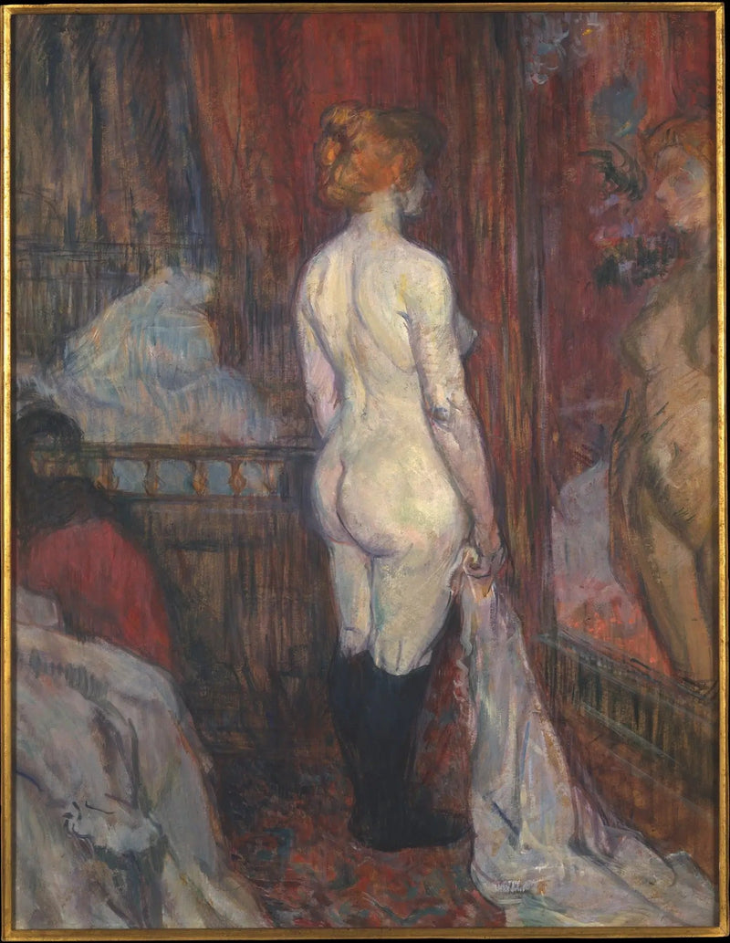 Donna davanti a uno specchio - Henri de Toulouse-Lautrec