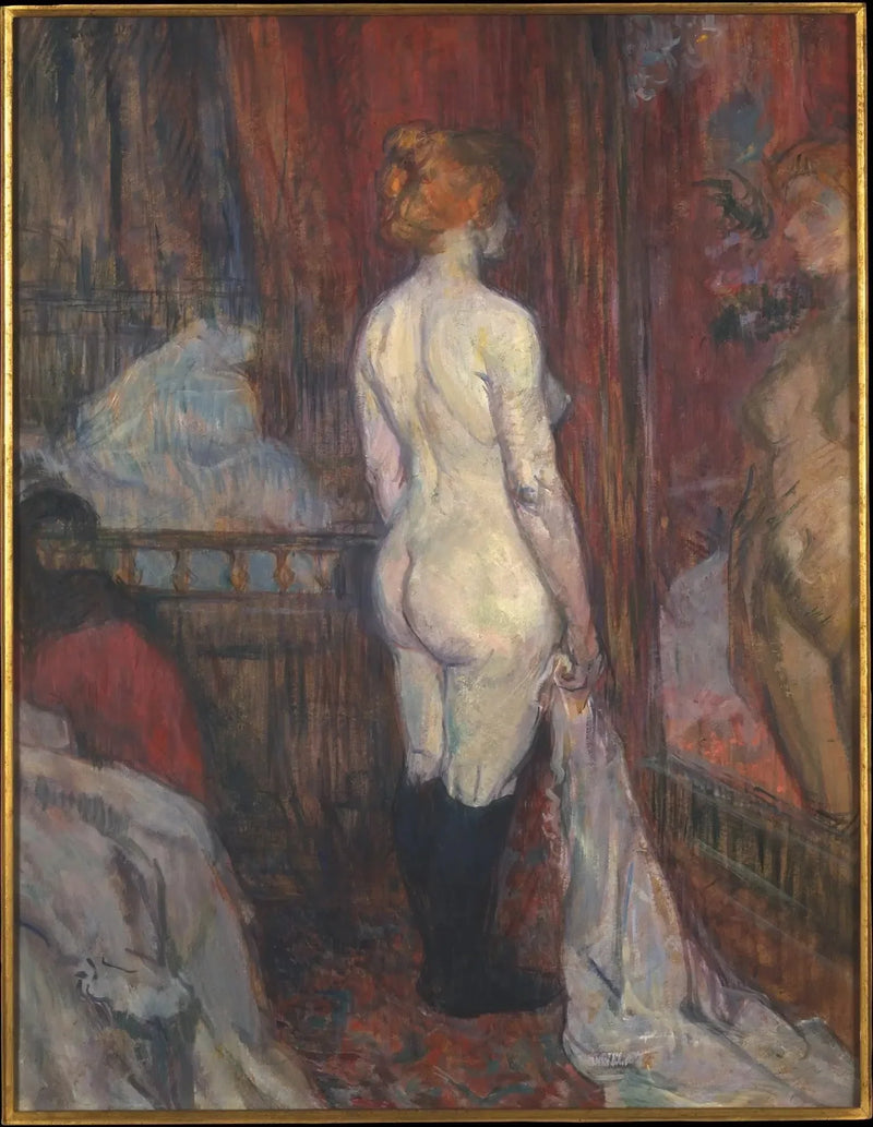 Donna davanti a uno specchio - Henri de Toulouse-Lautrec