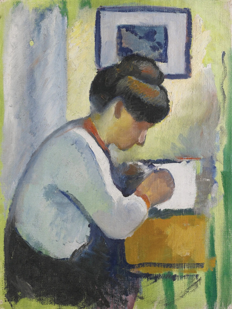 Donna che scrive - August Macke