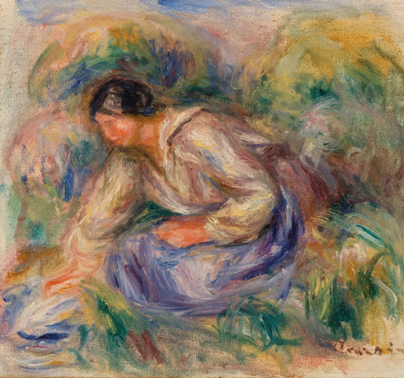 Donna in gonna blu - Pierre-Auguste Renoir