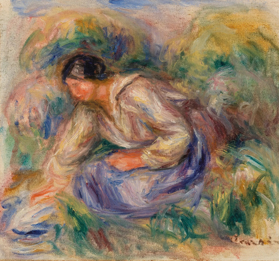 Donna in gonna blu - Pierre-Auguste Renoir