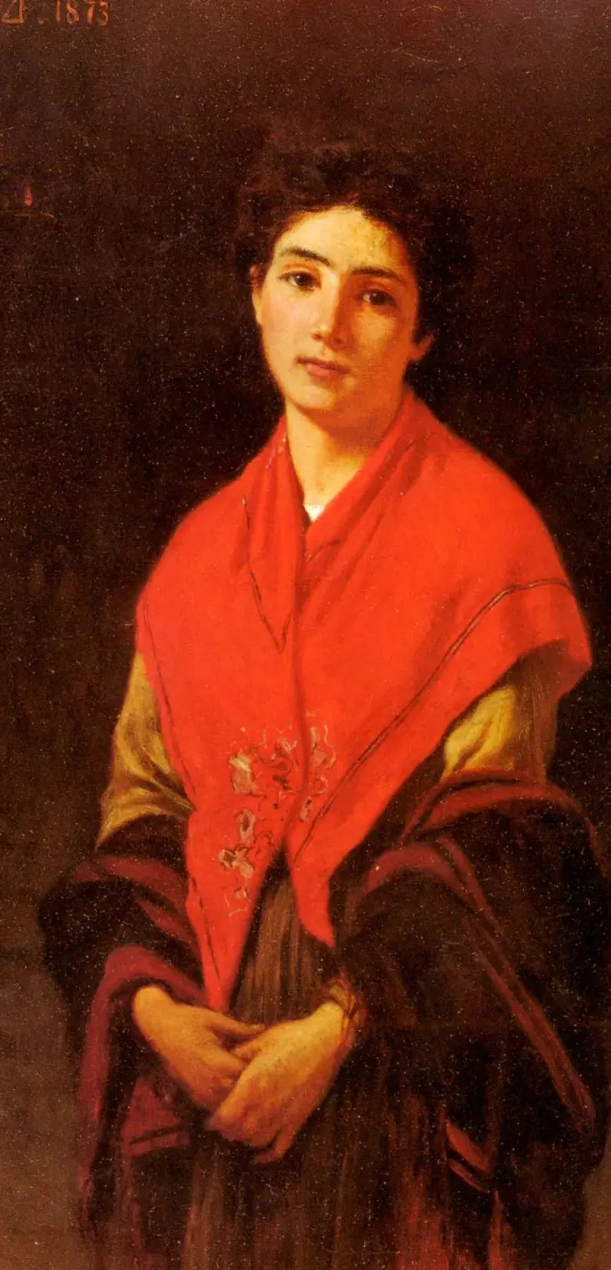 Donna in rosso - Federico Zandomeneghi