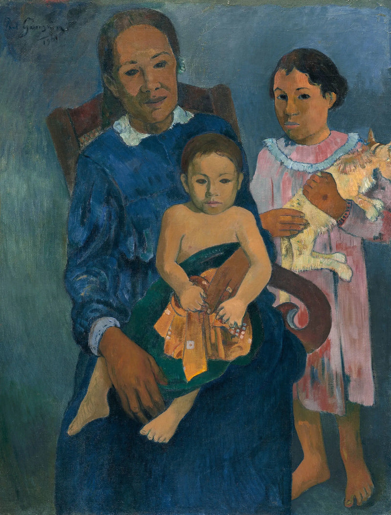Donna e due bambini - Paul Gauguin