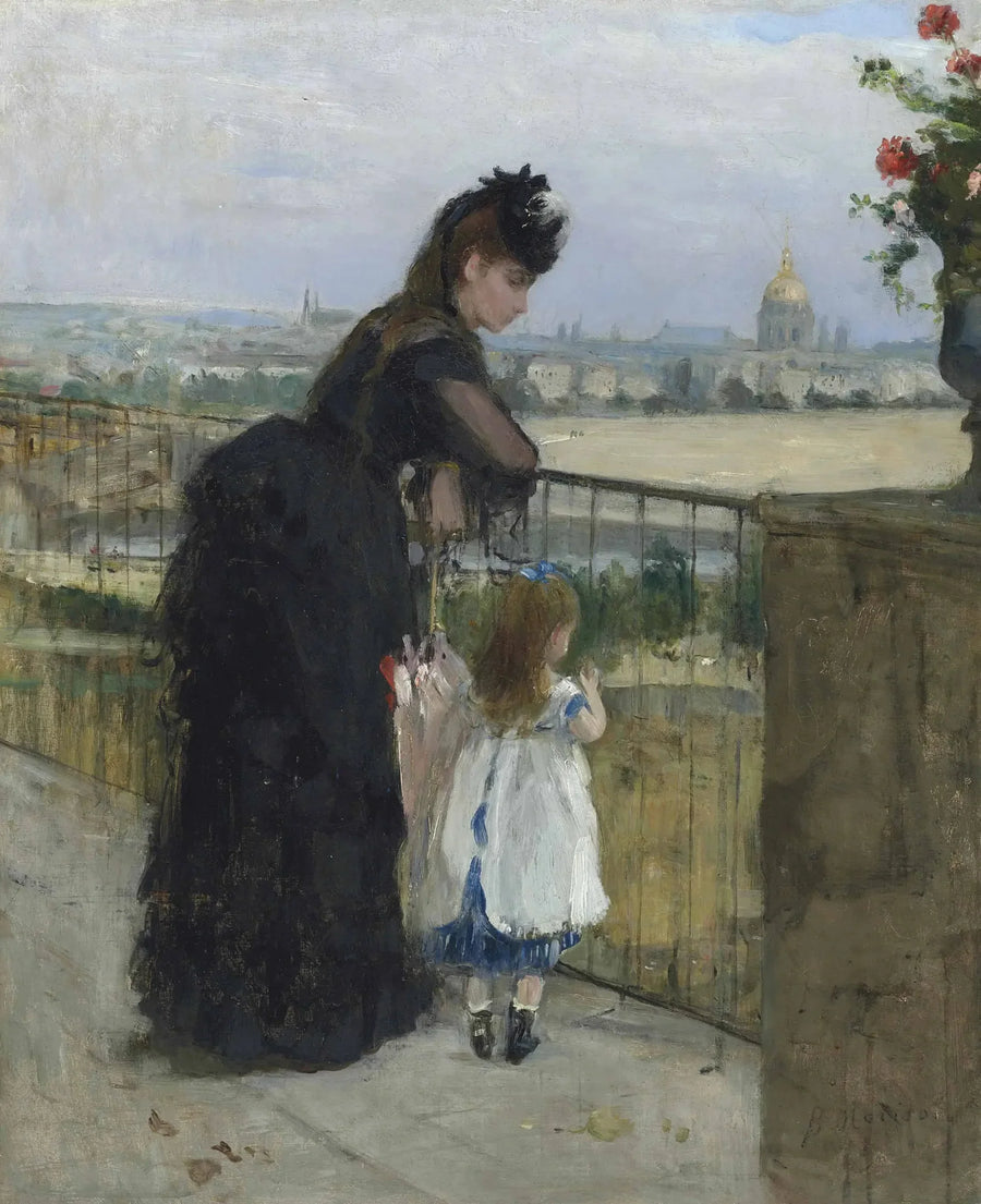 Donna e bambino sul balcone - Berthe Morisot