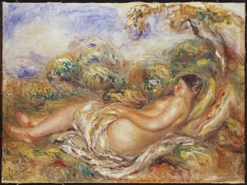 Donna distesa nella campagna - Pierre-Auguste Renoir