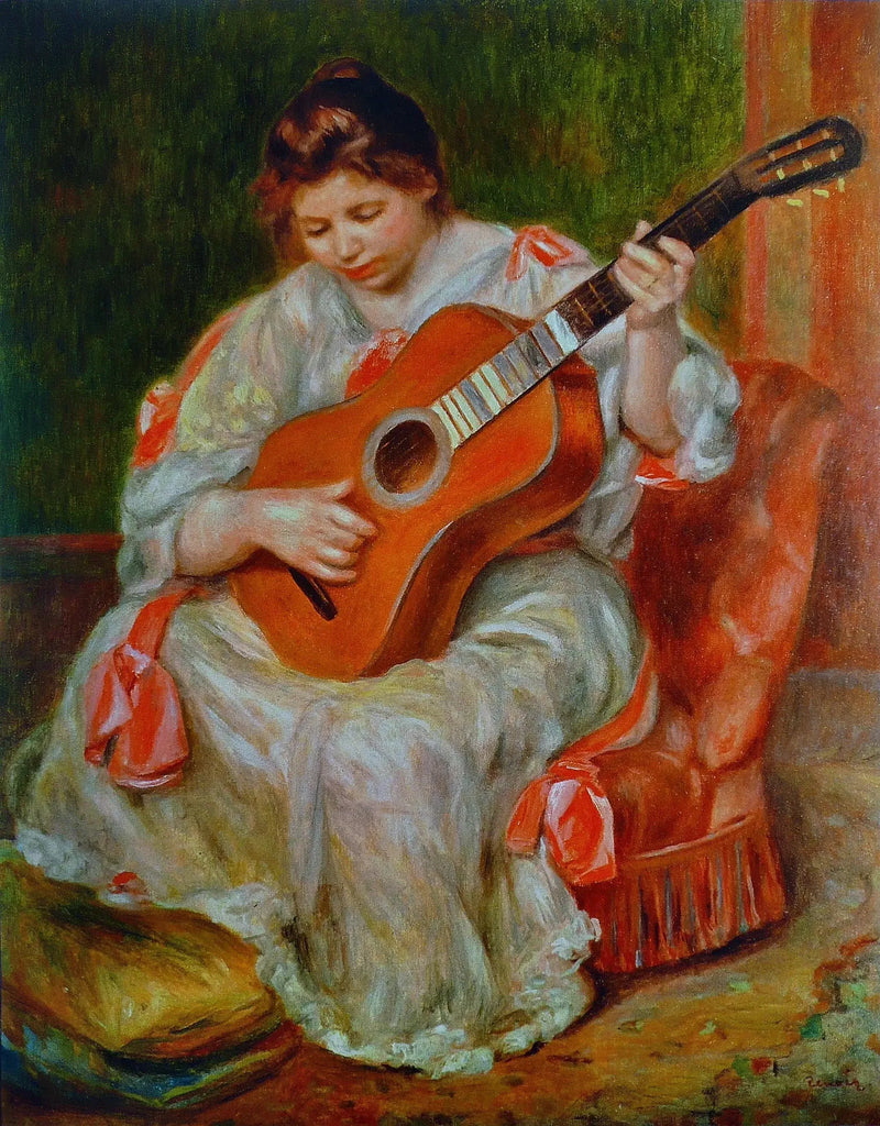 Donna che suona la chitarra - Pierre-Auguste Renoir