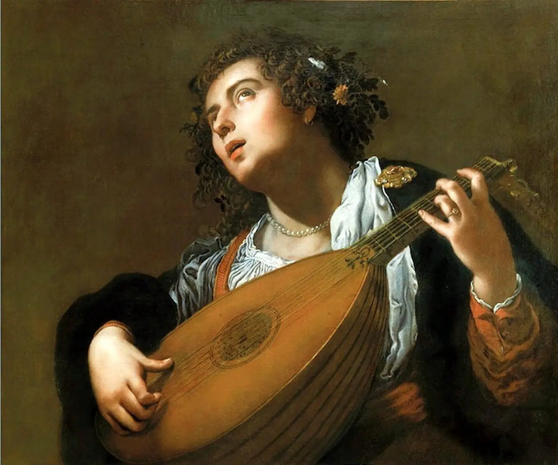 Donna che suona il liuto - Artemisia Gentileschi