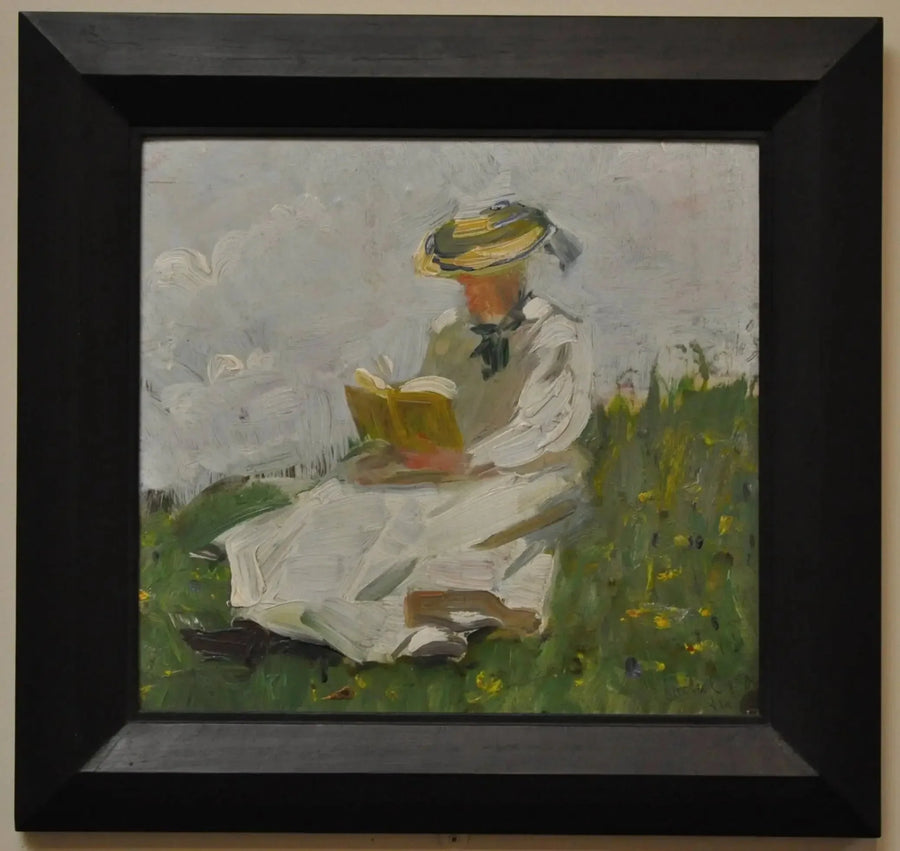 Donna che legge nel verde - Franz Marc