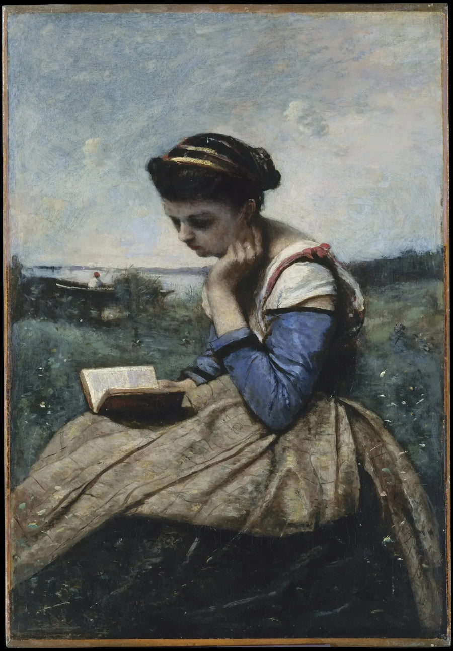 Donna che legge - Jean-Baptiste Camille Corot