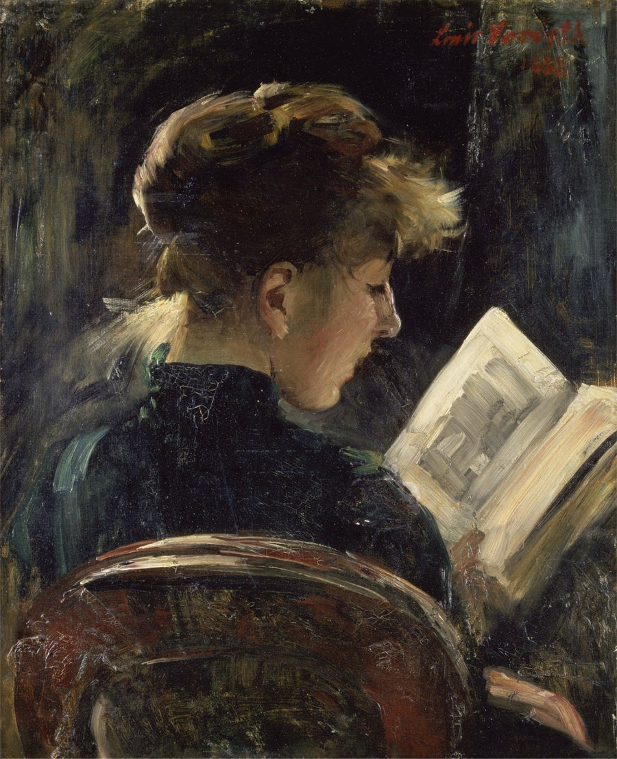Donna che legge - Lovis Corinth