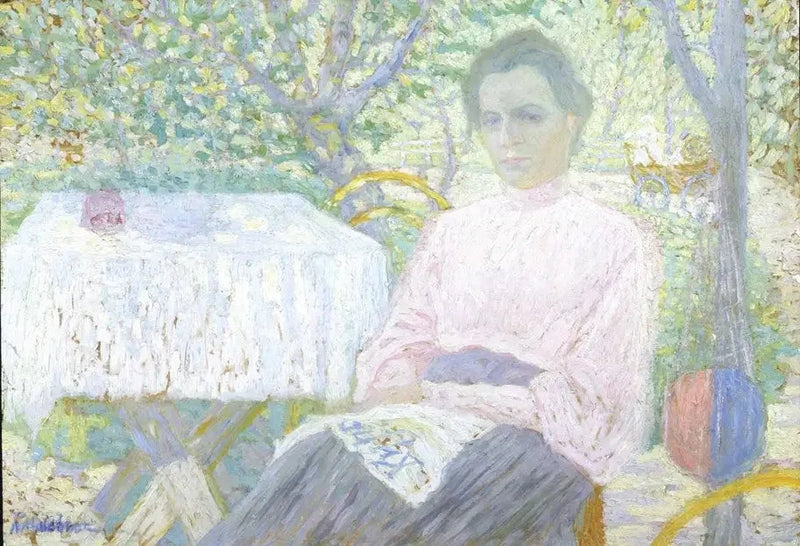 Donna che legge un giornale - Kazimir Malevich