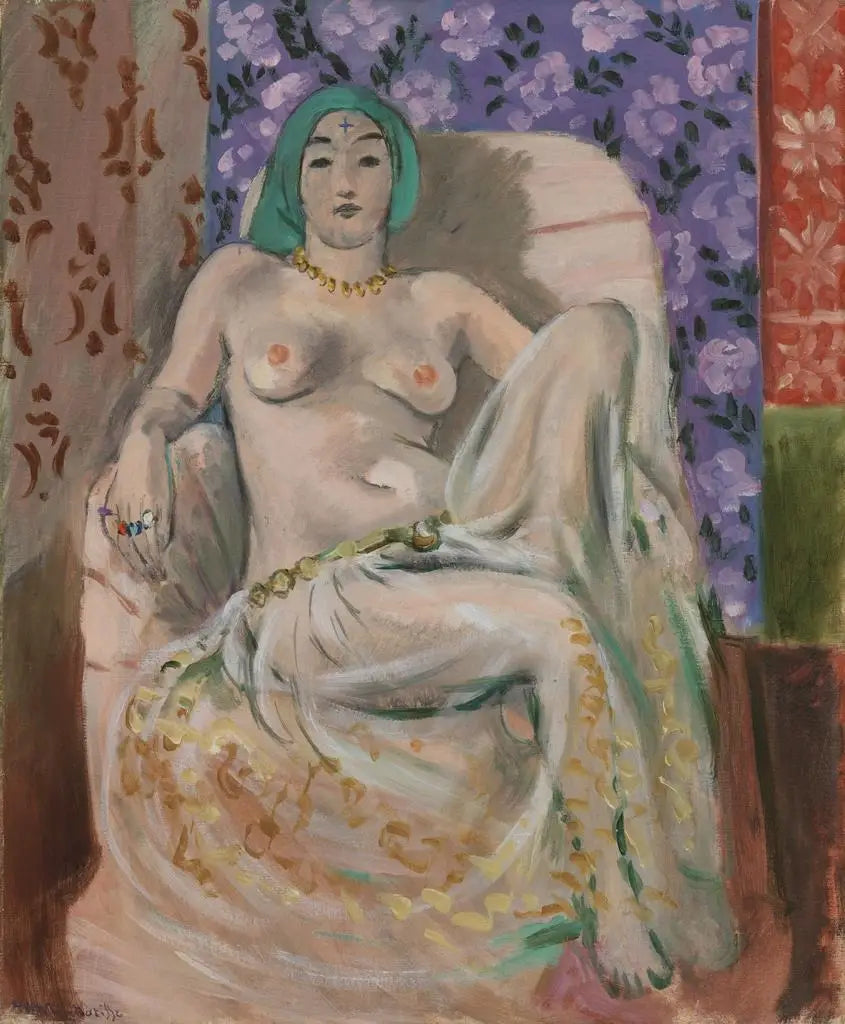 Femme mauresque (Le Genou levé) [Femme mauresque (Le Genou levé)] - Henri Matisse image 1 copie de tableau peinte à la main