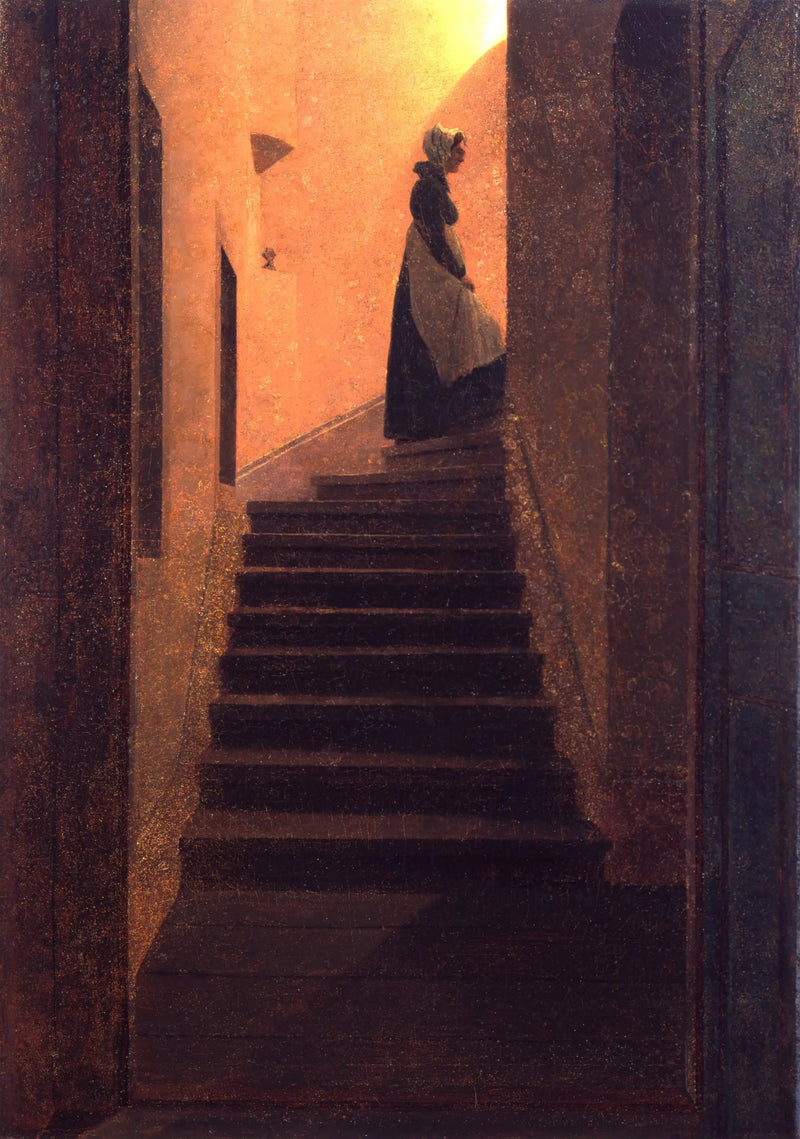 Donna che sale verso la luce - Caspar David Friedrich