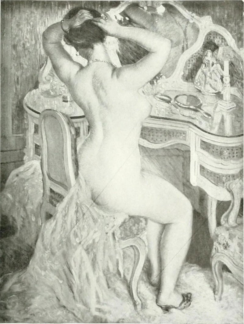 Donna nuda al suo toilette - Frederick Carl Frieseke