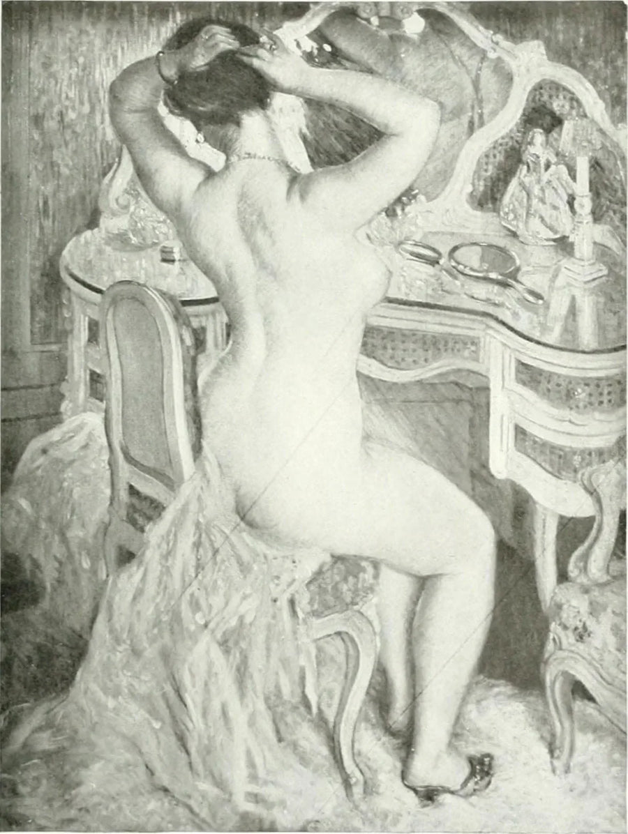 Donna nuda al suo toilette - Frederick Carl Frieseke
