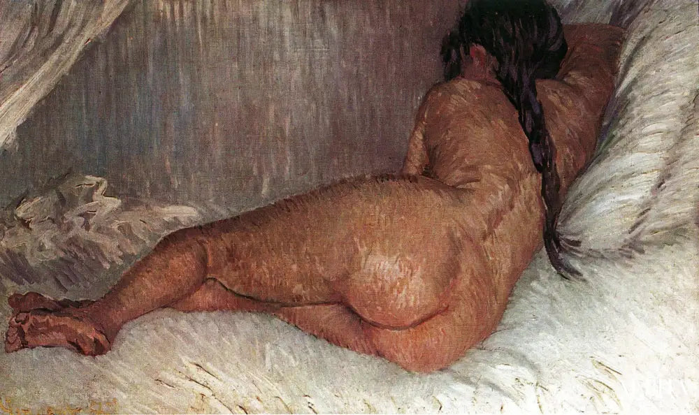 Femme nue allongée, de dos - Van Gogh - Reproductions de tableaux et peintures haut de gamme