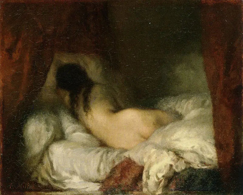 Donna nuda sdraiata - Jean-François Millet