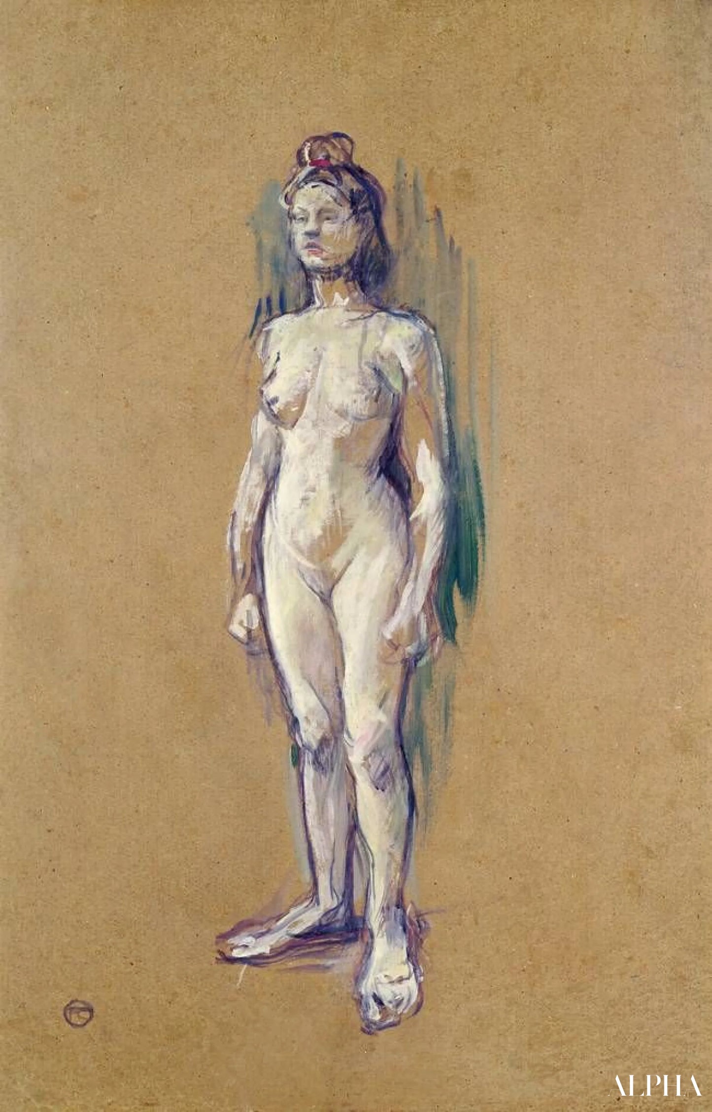 Femme nue debout - Toulouse Lautrec - Reproductions de tableaux et peintures haut de gamme
