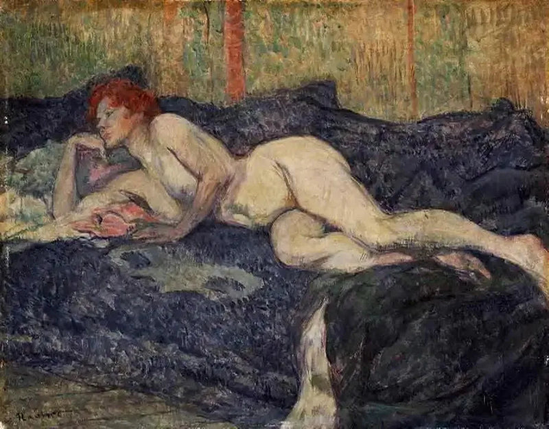 Donna nuda distesa su un divano - Henri de Toulouse-Lautrec