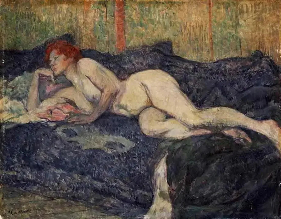 Donna nuda distesa su un divano - Henri de Toulouse-Lautrec