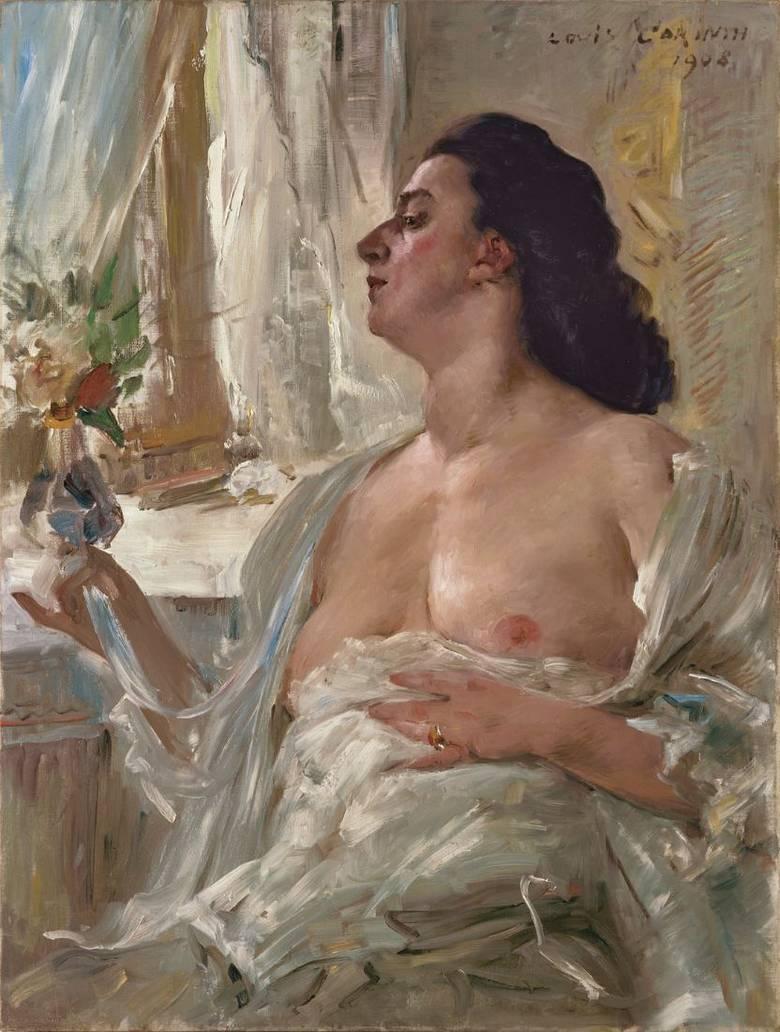 Donna nuda semi-esposta vicino alla finestra - Lovis Corinth