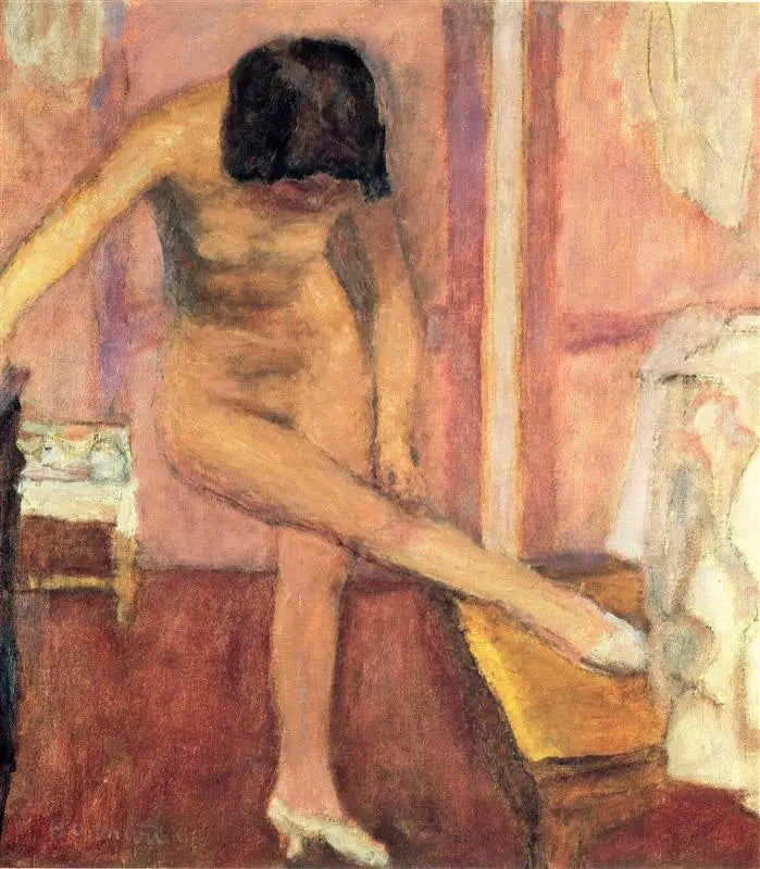 Donna nuda che si piega - Pierre Bonnard