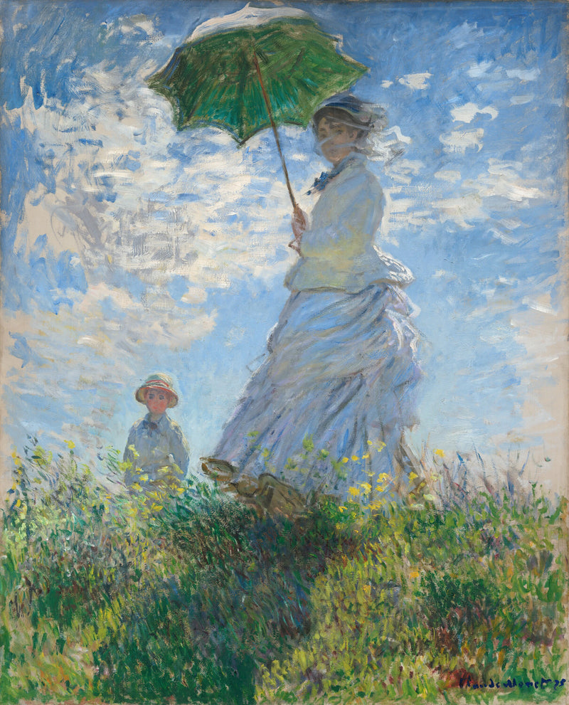 La Femme à l'ombrelle — Madame Monet et son fils - Claude Monet
