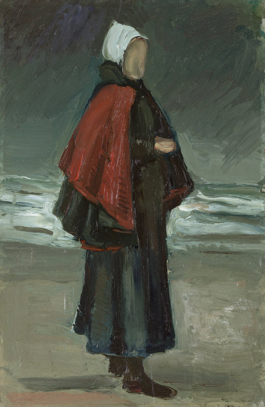 La donna del pescatore sulla spiaggia - Vincent van Gogh