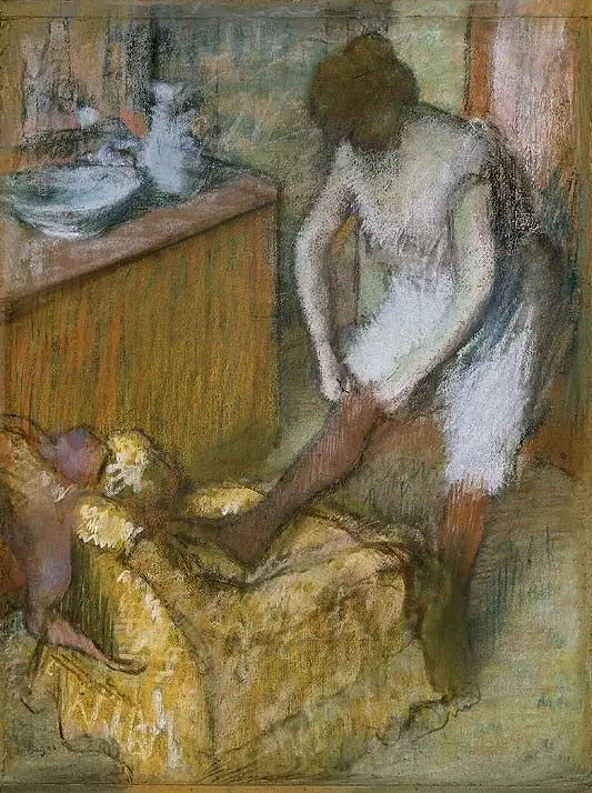 Donna con calze - Edgar Degas