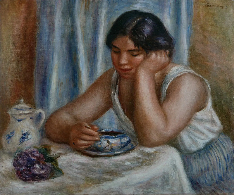 Donna che prende cioccolato - Pierre-Auguste Renoir
