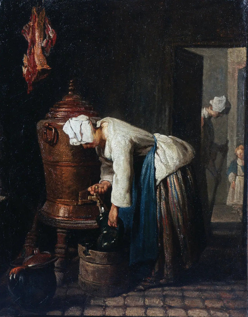 Donna che attinge acqua dalla cisterna - Jean Siméon Chardin