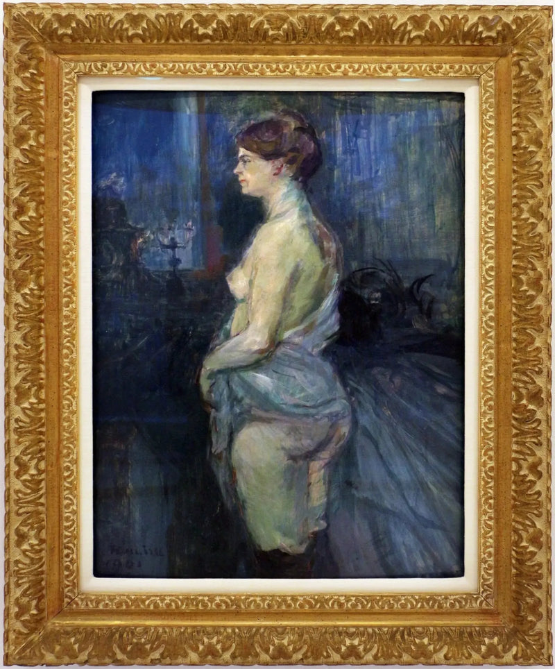 Donna che arrotola la sua camicia - Henri de Toulouse-Lautrec