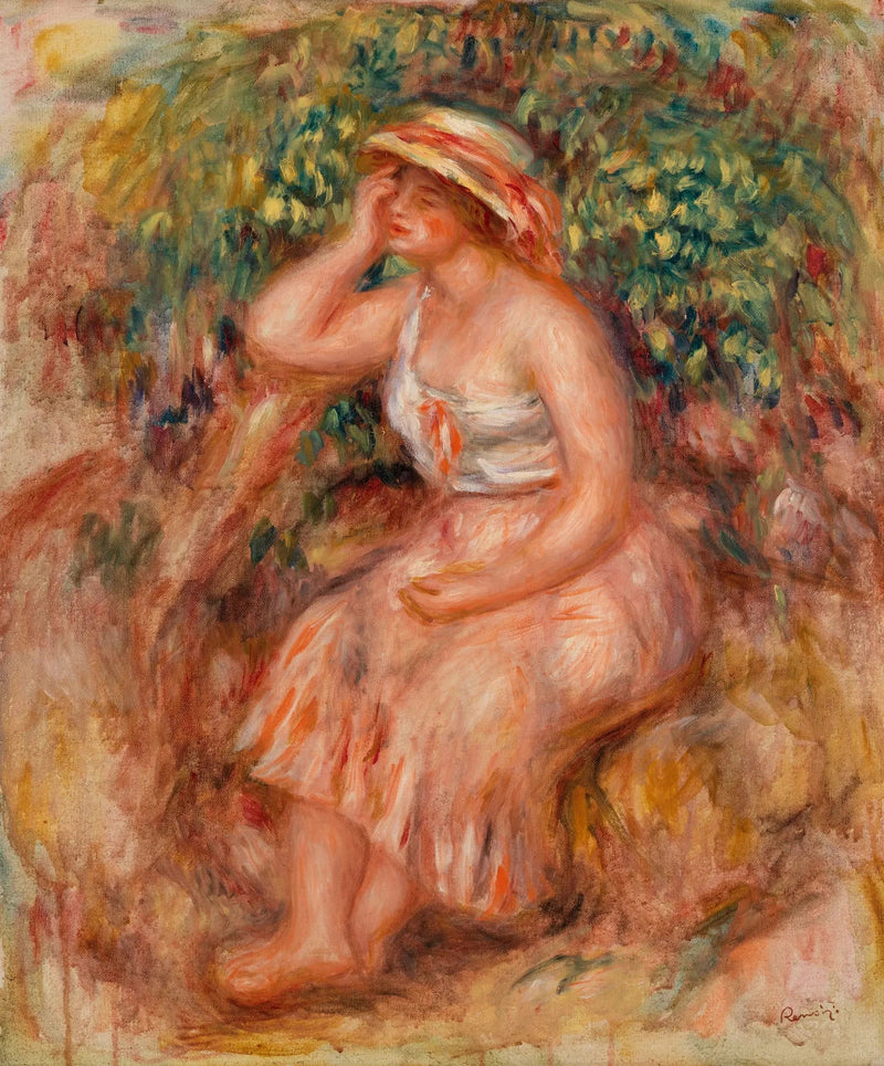 Donna sognante (Sognatrice) - Pierre-Auguste Renoir